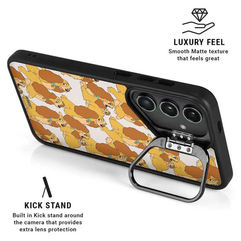 Disney Lady & The Tramp Lady Pattern Galaxy S24 Plus Kickstand Case